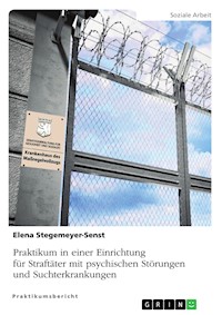 Praktikum in einer Einrichtung für Straftäter mit psychischen Störungen und Suchterkrankungen - Elena Stegemeyer-Senst - E-Book