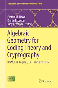 Algebraic Geometry for Coding Theory and Cryptography -  - E-Book