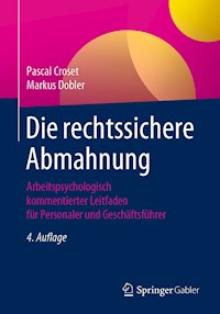Die rechtssichere Abmahnung - Pascal Croset - E-Book