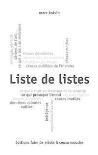 Liste de listes - Marc Boivin - E-Book