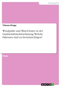 Windparks und Mini-Cluster in der Landschaftswahrnehmung. Welche Faktoren sind zu berücksichtigen? - Tilman Kluge - E-Book
