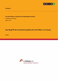 Der Begriff der Zirulationssphäre bei Karl Marx. Ein Essay -  - E-Book