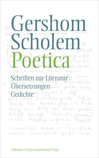 Poetica - Gershom Scholem - E-Book