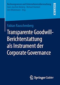 Transparente Goodwill-Berichterstattung als Instrument der Corporate Governance - Fabian Rauschenberg - E-Book