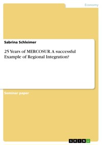 25 Years of MERCOSUR. A successful Example of Regional Integration? - Sabrina Schleimer - E-Book