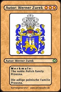 The noble Polish family Przosna. Die adlige polnische Familie Przosna. - Werner Zurek - E-Book