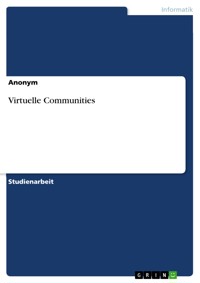 Virtuelle Communities -  - E-Book