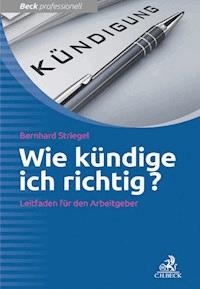 Wie kündige ich richtig? - Bernhard Striegel - E-Book