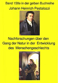 Johann Heinrich Pestalozzi; Meine Nachforschungen über den Gang der Natur in der Entwicklung des Menschengeschlechts - Johann Heinrich - E-Book