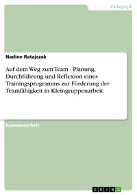 Auf dem Weg zum Team - Planung, Durchführung und Reflexion eines Trainingsprogramms zur Förderung der Teamfähigkeit in Kleingruppenarbeit - Nadine Ratajczak - E-Book