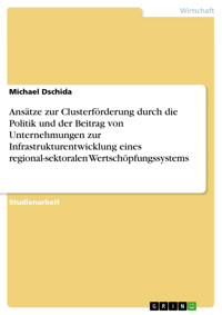 Ansätze zur Clusterförderung durch die Politik und der Beitrag von Unternehmungen zur Infrastrukturentwicklung eines regional-sektoralen Wertschöpfungssystems - Michael Dschida - E-Book