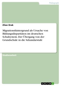 Migrationshintergrund als Ursache von Bildungsdisparitäten im deutschen Schulsystem. Der Übergang von der Grundschule in die Sekundarstufe - Zilan Orak - E-Book