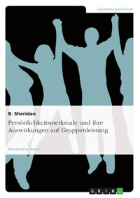 Persönlichkeitsmerkmale und ihre Auswirkungen auf Gruppenleistung - B. Sheridan - E-Book