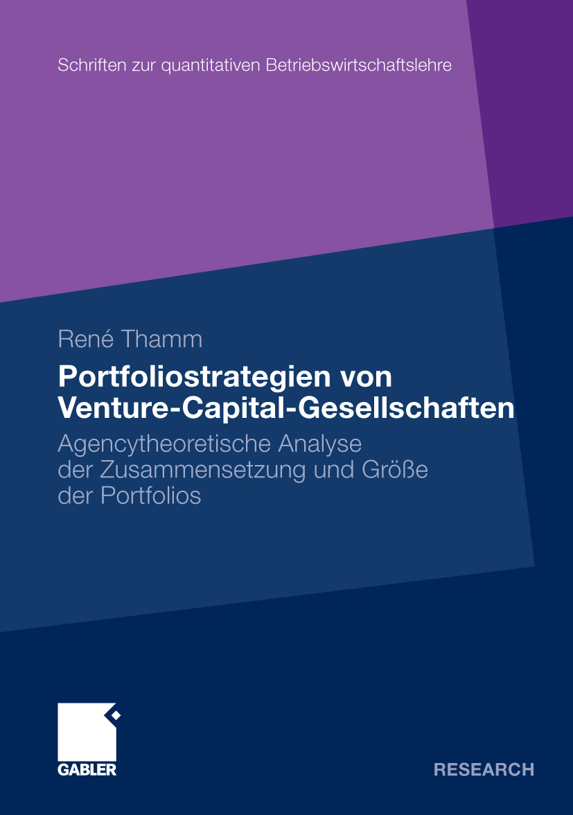 Portfoliostrategien von Venture-Capital-Gesellschaften - René Thamm - E-Book