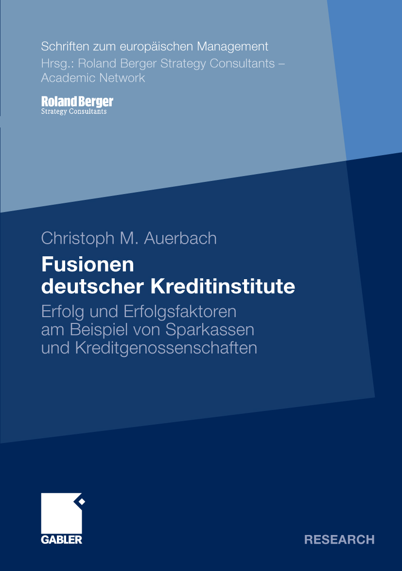 Fusionen deutscher Kreditinstitute - Christoph Auerbach - E-Book