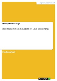 Beobachtete Klimavariation und -änderung - Denny Ohnesorge - E-Book