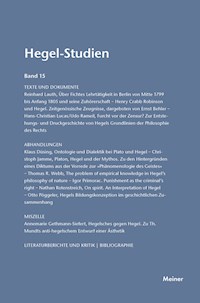Hegel-Studien Band 15 -  - E-Book