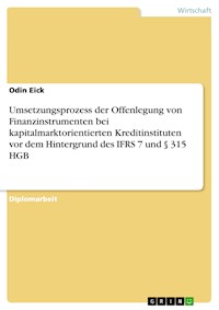 Umsetzungsprozess der Offenlegung von Finanzinstrumenten bei kapitalmarktorientierten Kreditinstituten vor dem Hintergrund des IFRS 7 und § 315 HGB - Odin Eick - E-Book