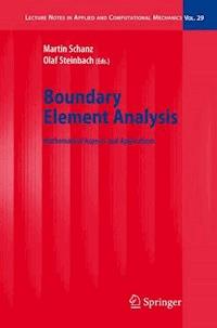 Boundary Element Analysis -  - E-Book