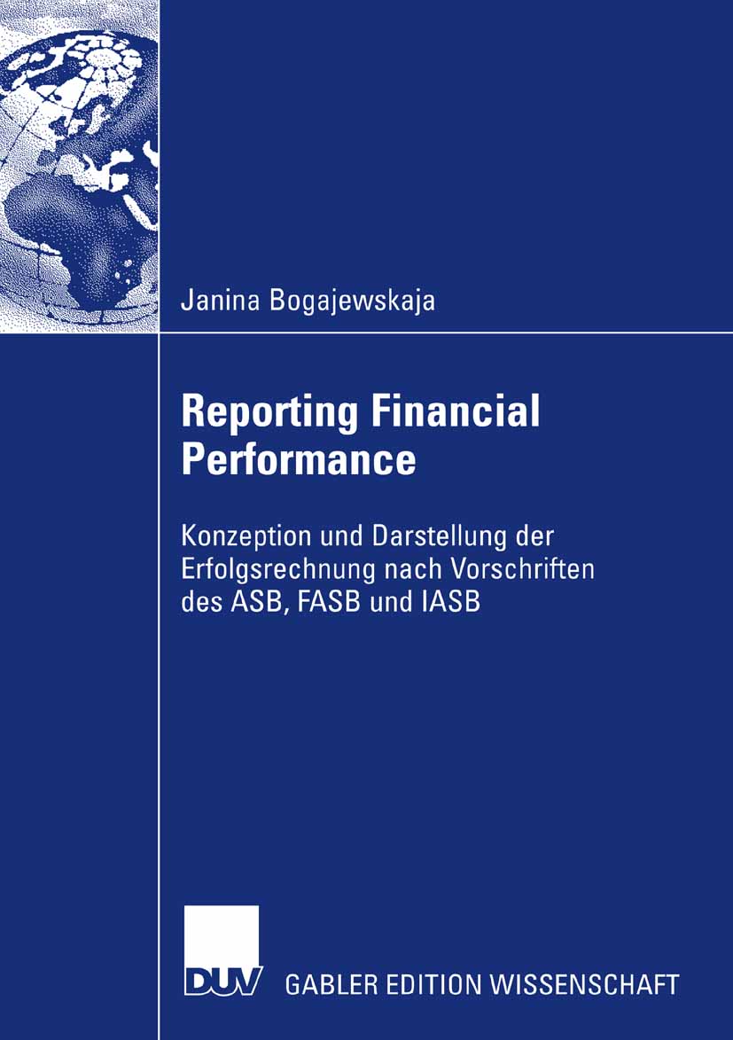 Reporting Financial Performance - Janina Bogajewskaja - E-Book