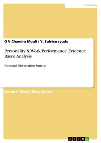 Personality & Work Performance. Evidence Based Analysis - G V Chandra Mouli - E-Book