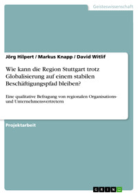 Wie kann die Region Stuttgart trotz Globalisierung auf einem stabilen Beschäftigungspfad bleiben? - Jörg Hilpert - E-Book