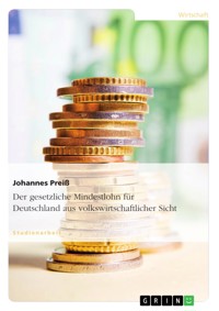 Der gesetzliche Mindestlohn für Deutschland aus volkswirtschaftlicher Sicht - Johannes Preiß - E-Book