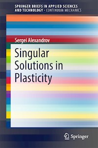 Singular Solutions in Plasticity - Sergei Alexandrov - E-Book