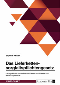 Das Lieferkettensorgfaltspflichtengesetz. Lösungsansätze für Unternehmen der deutschen Mode- und Bekleidungsbranche - Sophia Reiter - E-Book