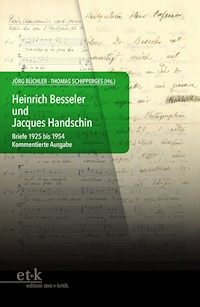 Heinrich Besseler und Jacques Handschin - - E-Book