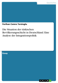 Die Situation der türkischen Bevölkerungsschicht in Deutschland. Eine Analyse der Integrationspolitik - Ferihan Cemre Terzioglu - E-Book