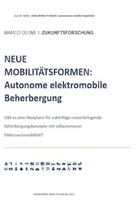 NEUE MOBILITÄTSFORMEN:  Autonome elektromobile Beherbergung - Marco Olomi - E-Book