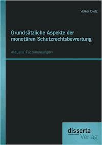 Grundsätzliche Aspekte der monetären Schutzrechtsbewertung: Aktuelle Fachmeinungen - Volker Dietz - E-Book