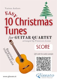 Guitar Quartet Score "10 Easy Christmas Tunes" - Christmas Carols - E-Book