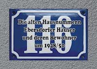 Die alten Hausnummern Ebersdorfer Häuser und deren Bewohner um 1948/50 - Dieter Findeisen - E-Book