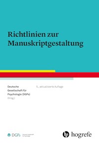 Richtlinien zur Manuskriptgestaltung - - E-Book