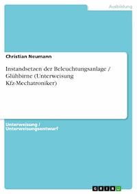 Instandsetzen der Beleuchtungsanlage / Glühbirne (Unterweisung Kfz-Mechatroniker) - Christian Neumann - E-Book