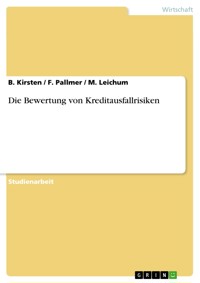 Die Bewertung von Kreditausfallrisiken - B. Kirsten - E-Book