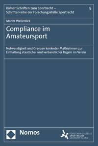 Compliance im Amateursport - Moritz Wellerdick - E-Book