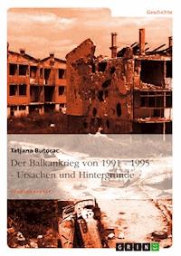 Der Balkankrieg von 1991 - 1995  -  Ursachen und Hintergründe - Tatjana Butorac - E-Book