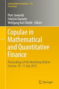 Copulae in Mathematical and Quantitative Finance -  - E-Book