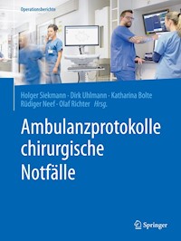 Ambulanzprotokolle chirurgische Notfälle -  - E-Book