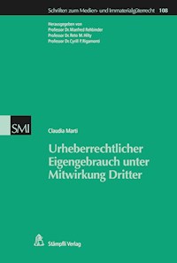 Urheberrechtlicher Eigengebrauch unter Mitwirkung Dritter - Claudia Marti - E-Book