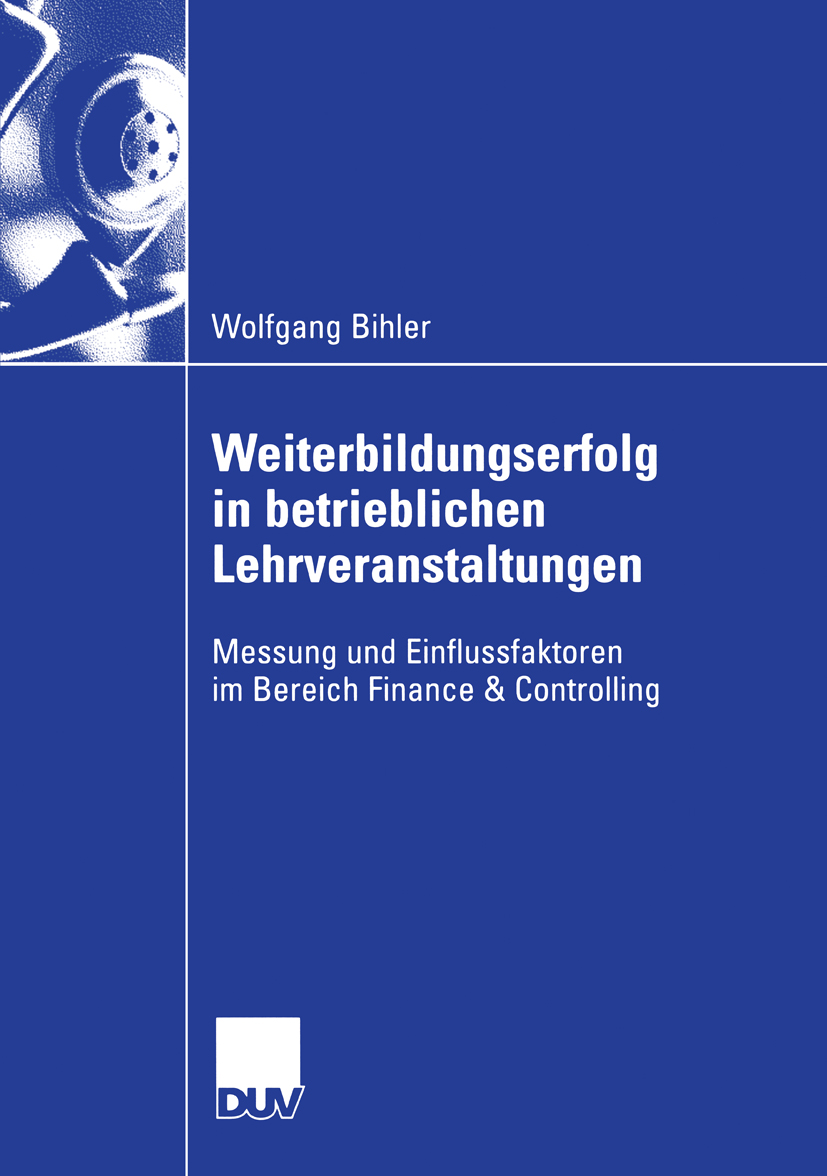 Weiterbildungserfolg in betrieblichen Lehrveranstaltungen - Wolfgang Bihler - E-Book