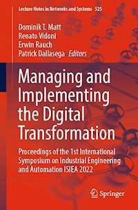 Managing and Implementing the Digital Transformation -  - E-Book