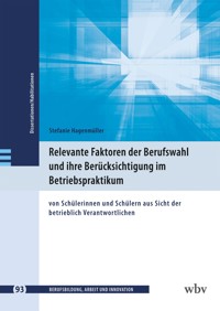 Relevante Faktoren der Berufswahl und ihre Berücksichtigung im Betriebspraktikum - Stefanie Hagenmüller - kostenlos E-Book