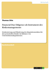 Financial Due Diligence als Instrument des Risikomanagements - Thomas Otte - E-Book