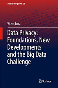 Data Privacy: Foundations, New Developments and the Big Data Challenge - Vicenç Torra - E-Book