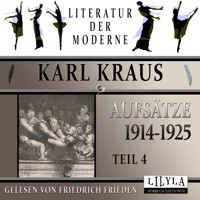 Aufsätze 1914-1925 - Teil 4 - Karl Kraus - Hörbuch