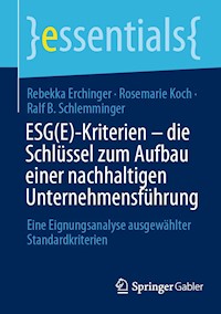ESG(E)-Kriterien - die Schlüssel zum Aufbau einer nachhaltigen Unternehmensführung - Rebekka Erchinger - E-Book
